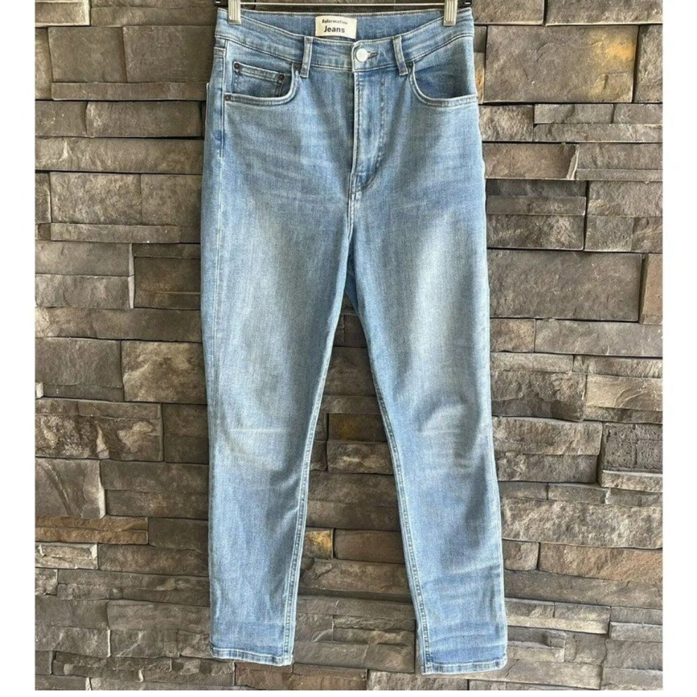 Reformation Jeans High Rise Skinny Crop Size 29‎ Women’s Stretch Blue